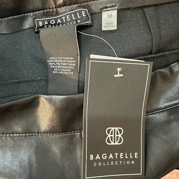 Bagatelle High Waist Faux Leather Cropped Pants Size Medium - Picture 4 of 4